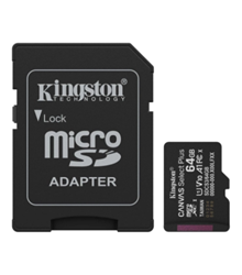 KINGSTON MICROSD CANVAS SELECT PLUS MEMORY CARD 64GB A1 CLASS 10