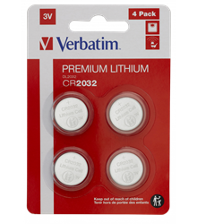 BATERIJE VERBATIM LITHIUM CR2032 3V 4/1